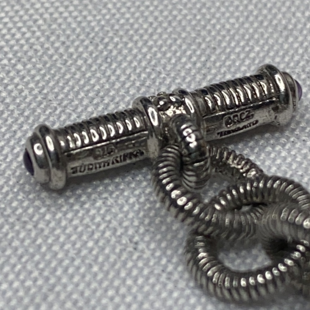 Judith Ripka .925 Braclet Maltese Cross 47g - Picture 6 of 6
